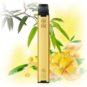 Gold Bar 24K Mango Disposable Vape with a sleek design, featuring a rich mango flavor.