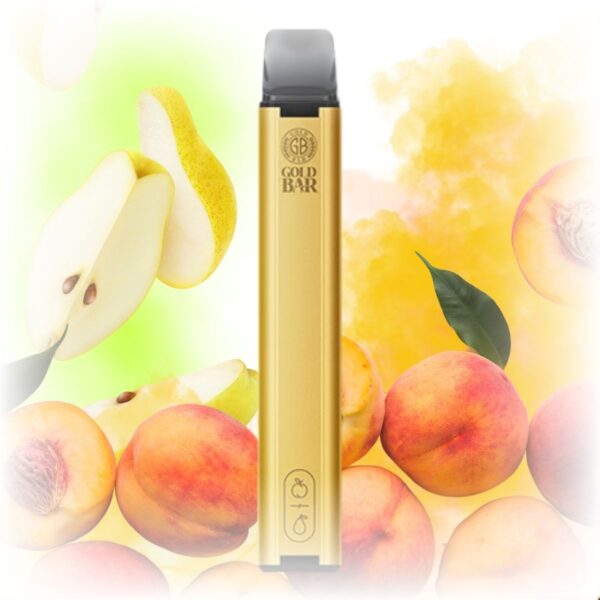 Gold Bar Peach Pear Disposable Vape 1200x1200