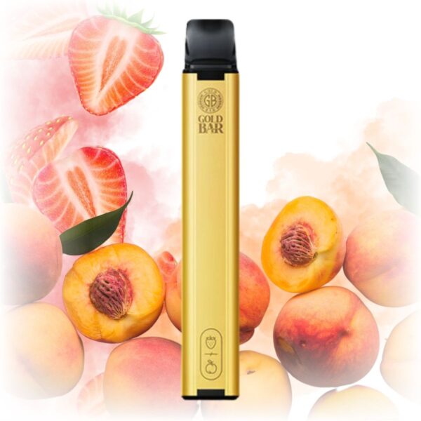 Gold Bar Strawberry Peach Disposable Vape 1200x1200