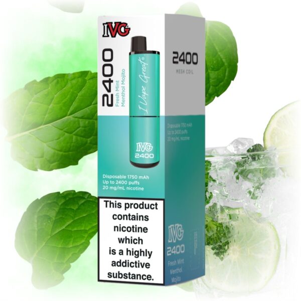 IVG 2400 Fresh Mint Menthol Mojito 1200x1200