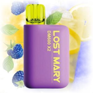 Lost Mary DM600 X2 Blue Razz Lemonade disposable vape