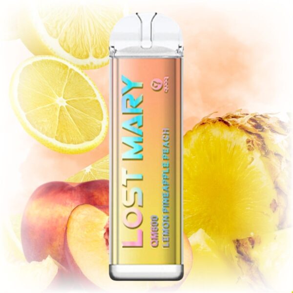 Lost Mary QM600 Lemon Pineapple Peach disposable vape