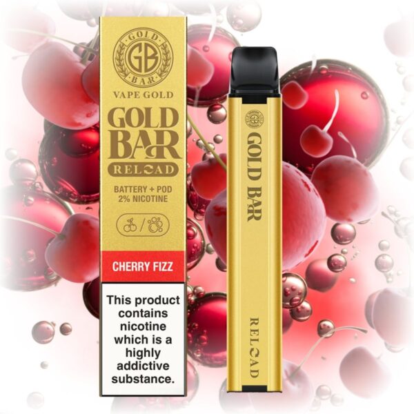 Gold Bar Reload Kit with Cherry Fizz Pod 20mg 1200x1200